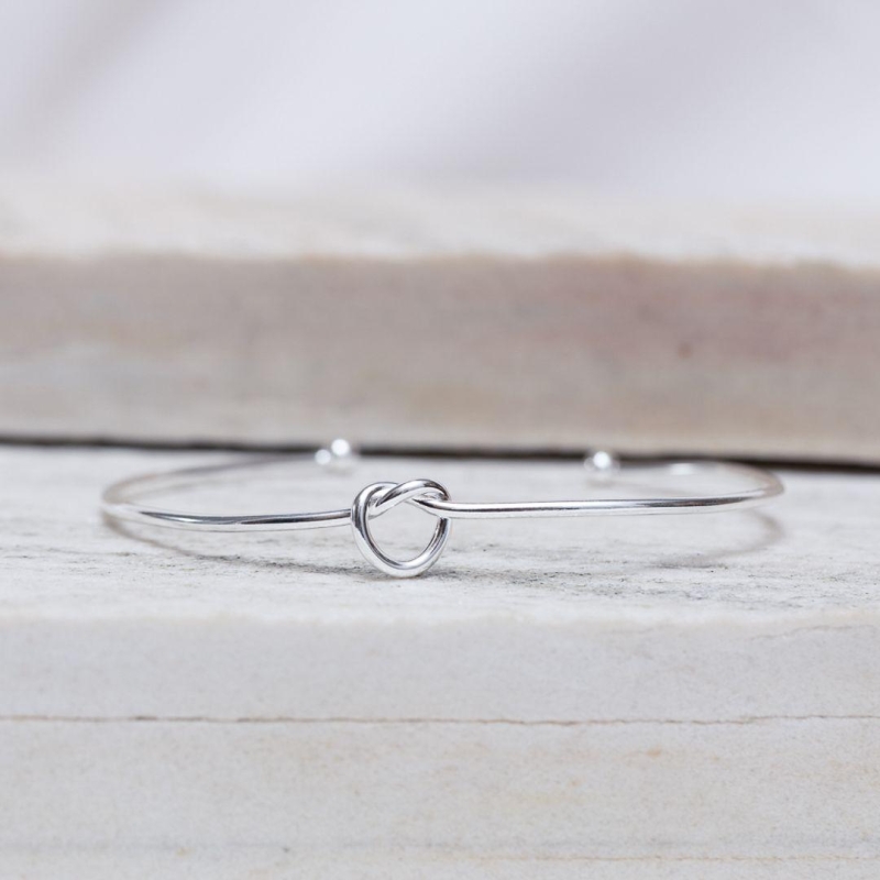 BRACELETE NÓZINHO FINO BANHO PRATA