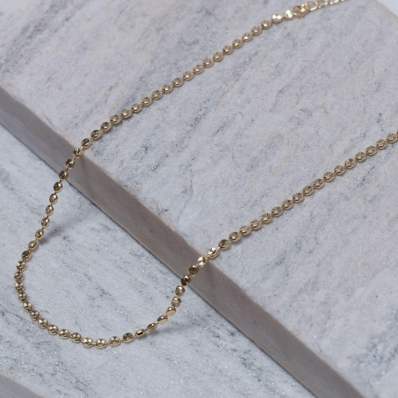 CHOKER BOLINHAS DIAMANTADAS BANHO OURO 18K
