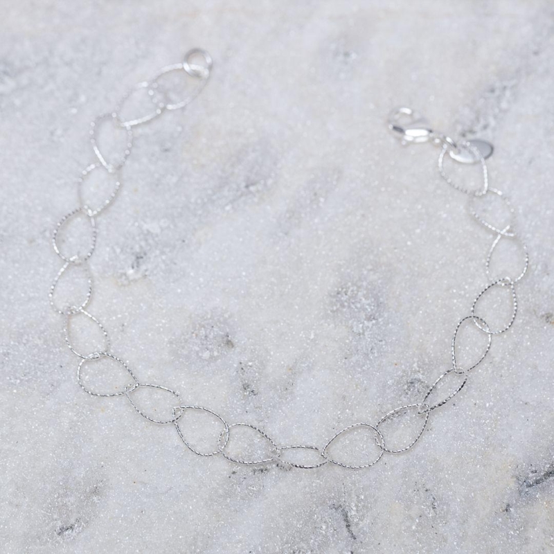 PULSEIRA ELO GOTINHAS CT BANHO PRATA