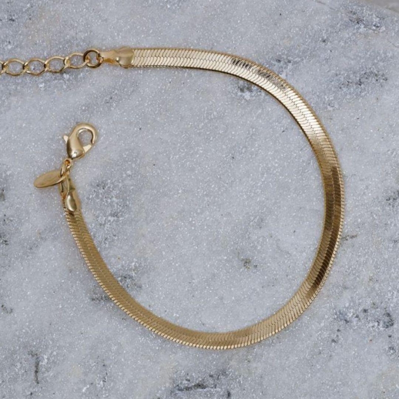 PULSEIRA FITA ESPELHADA P BANHO OURO 18K
