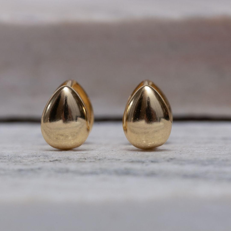 BRINCO ARGOLA CLICK GOTA BANHO OURO 18K
