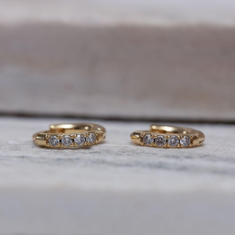 BRINCO ARGOLA M CRAVEJADA BANHO OURO 18K