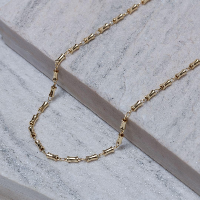 CHOKER BAMBU BANHO OURO 18K
