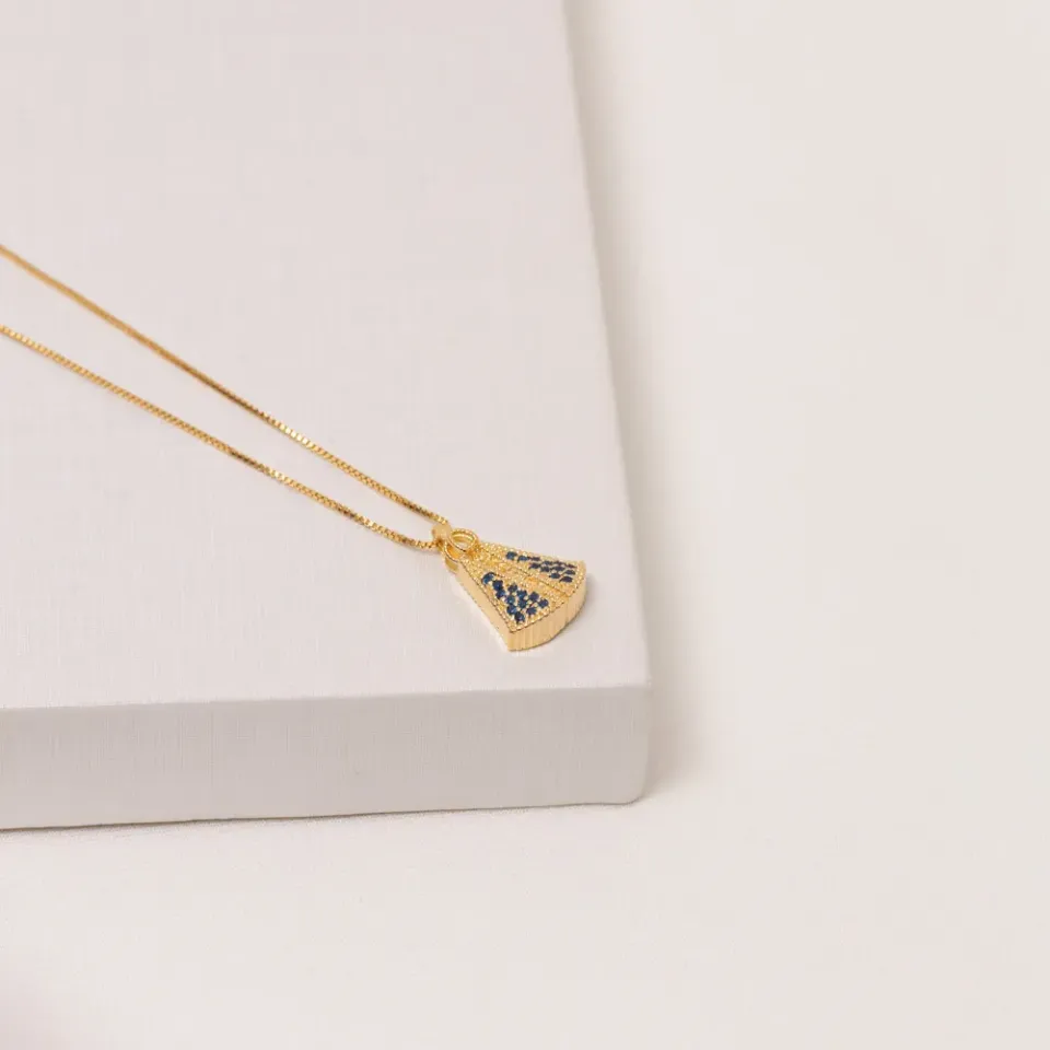 COLAR NOSSA SENHORA M BANHO OURO 18K