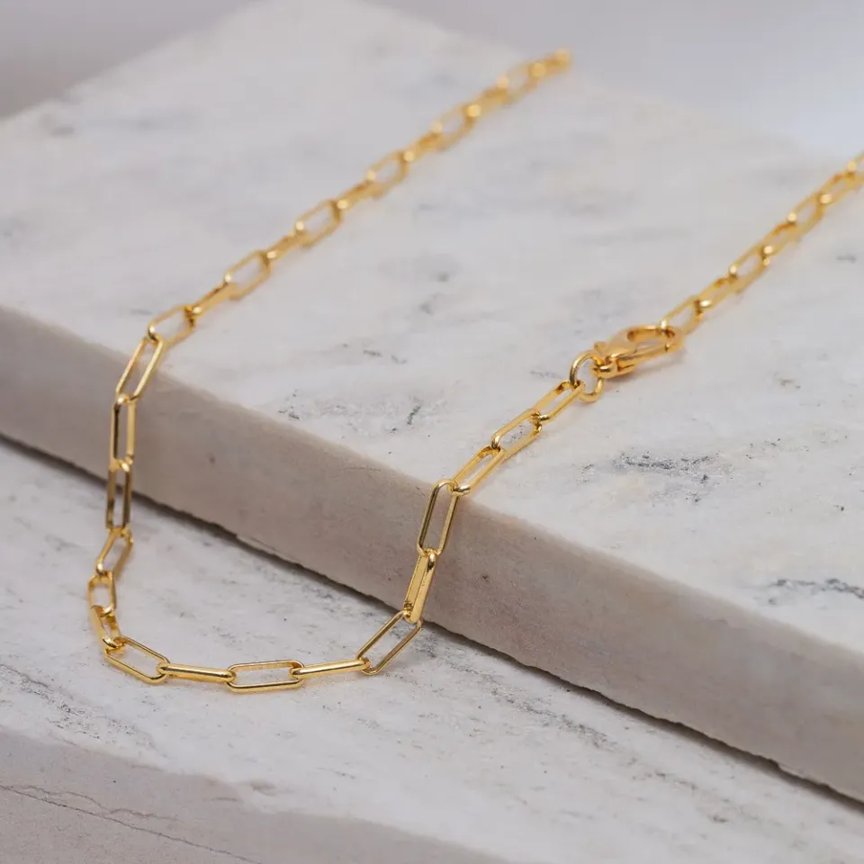 CORRENTE MASCULINA CARTIER FECHO LAGOSTA BANHO OURO 18K