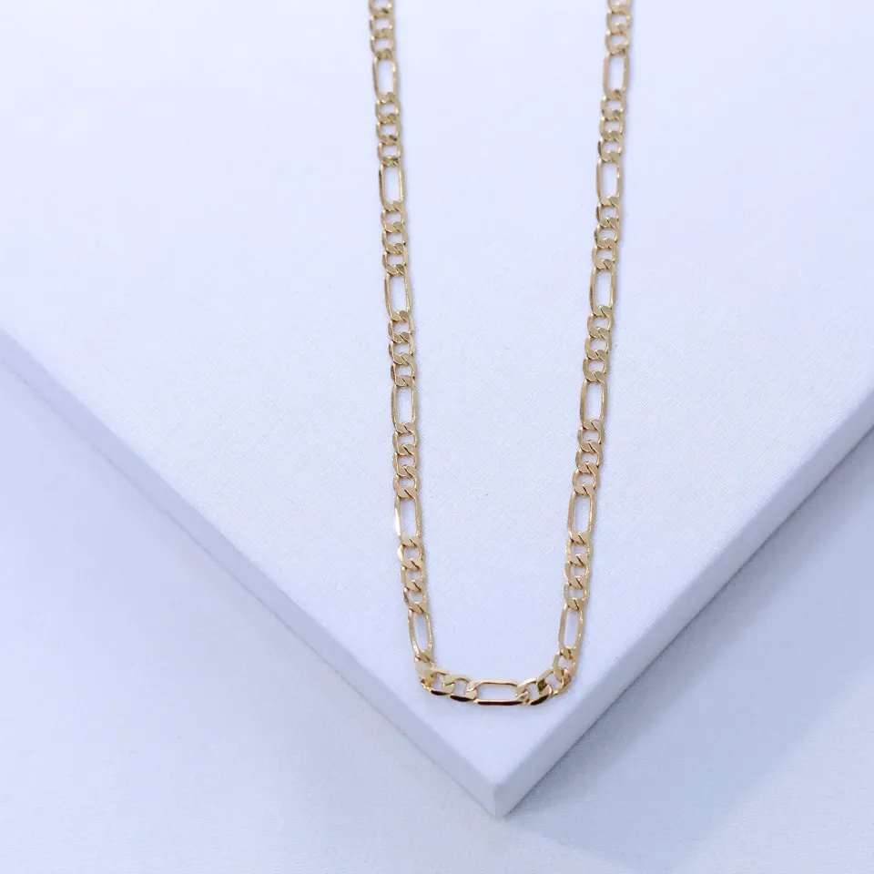 CORRENTE GRUMET FINA BANHO OURO 18K