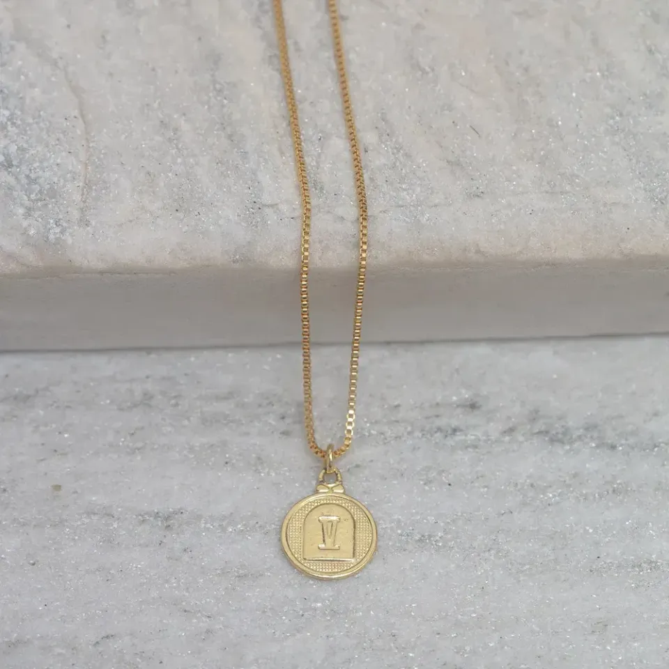COLAR MEDALHA 10 MANDAMENTOS SORTIDOS BANHO OURO 18K