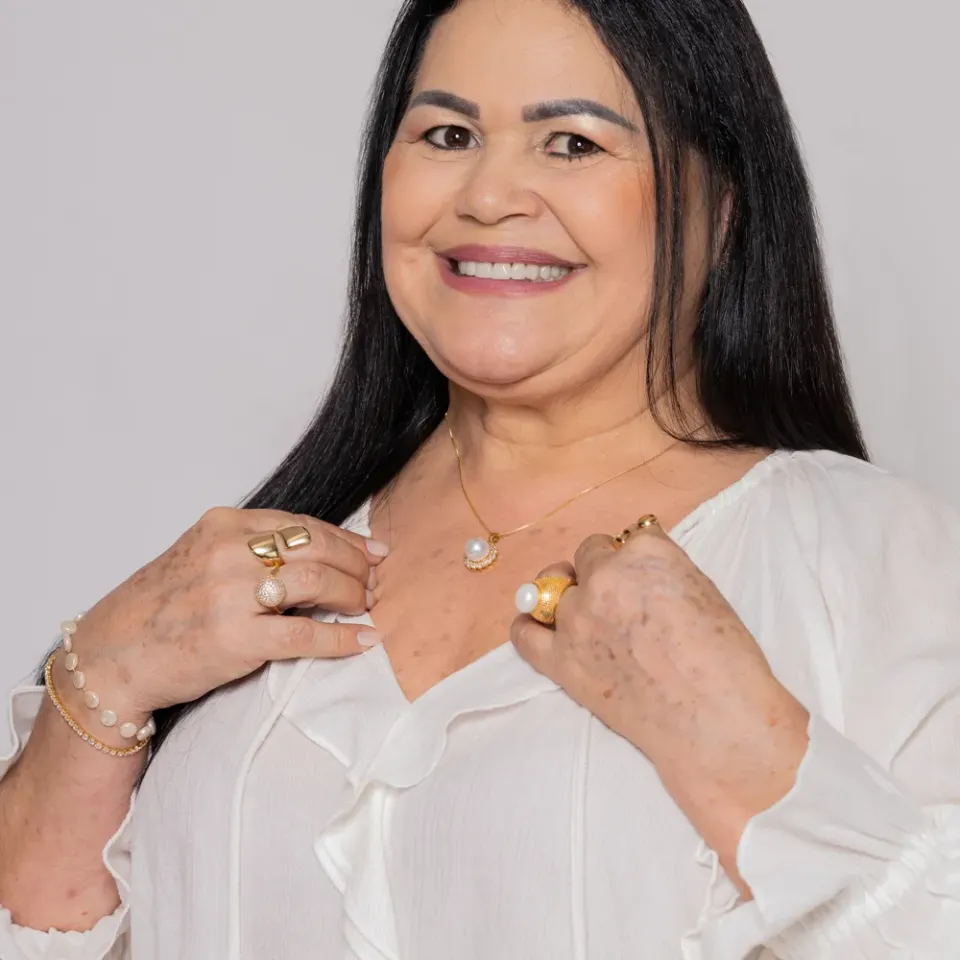 PULSEIRA PÉROLAS COM FIO RIVIERA BANHO OURO 18K