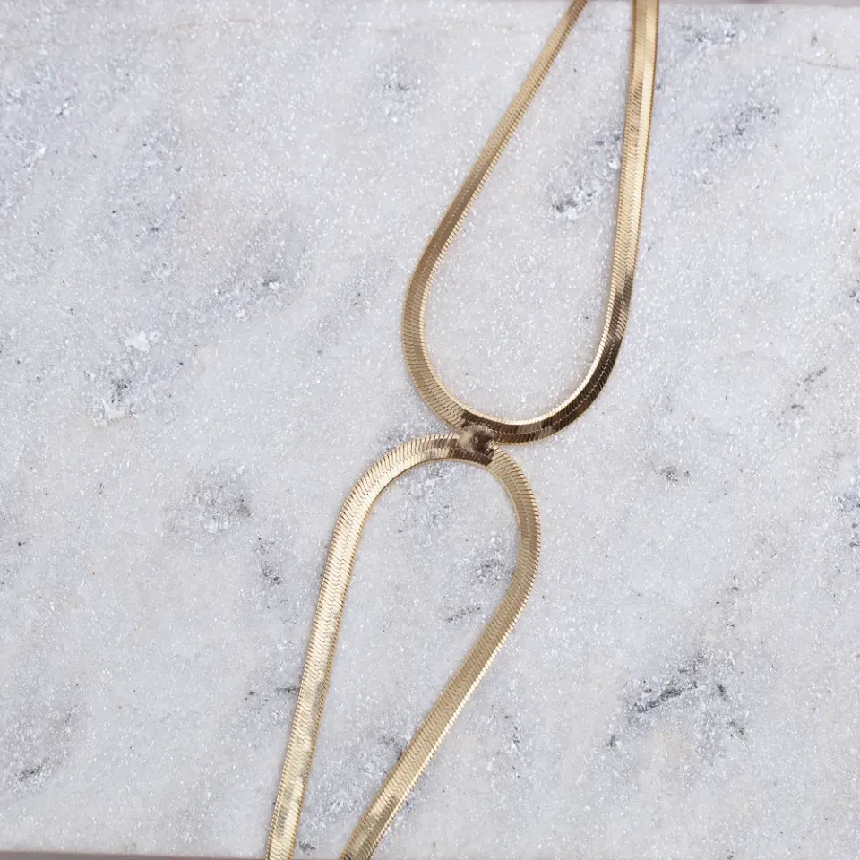PULSEIRA FITA ESPELHADA P DUPLA BANHO OURO 18K