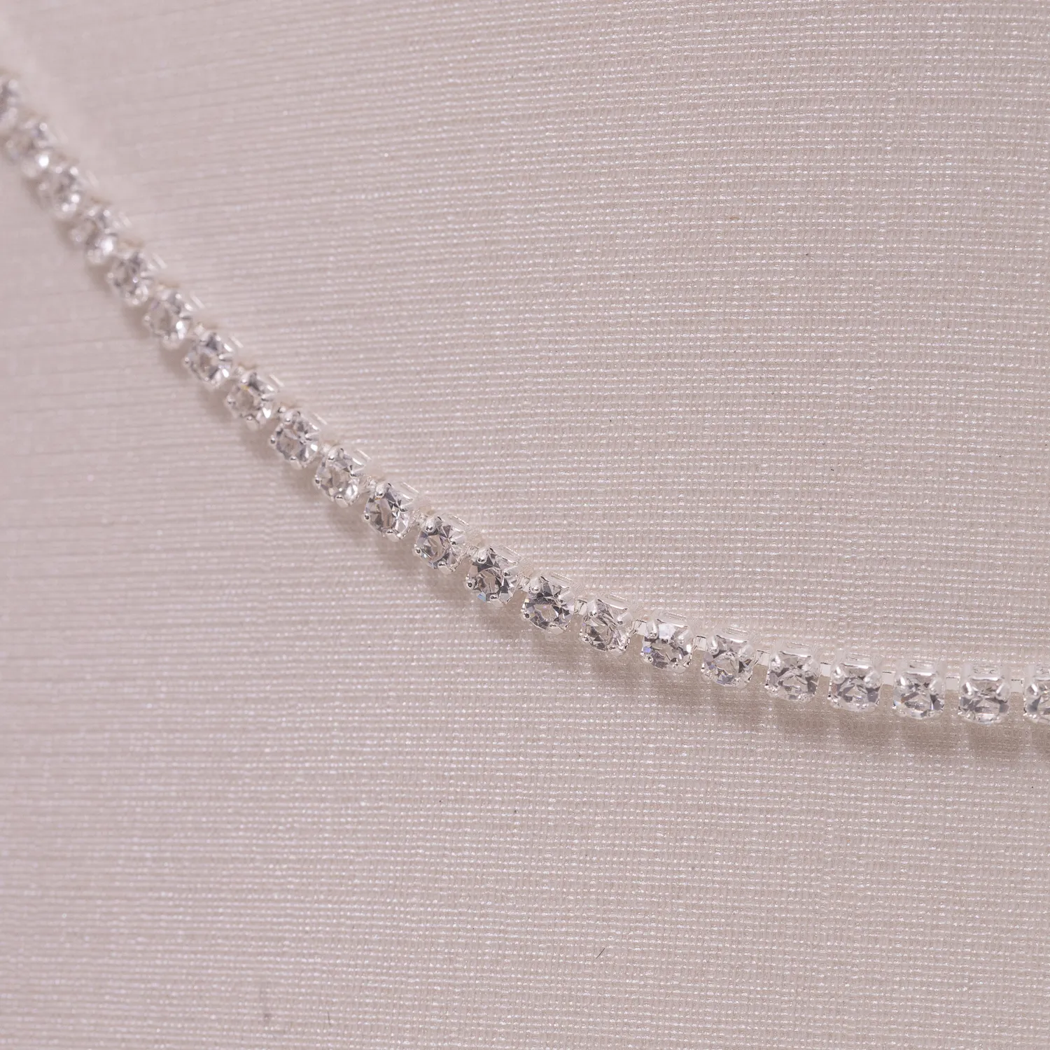 CHOKER REVIERA CRISTAL BANHO PRATA