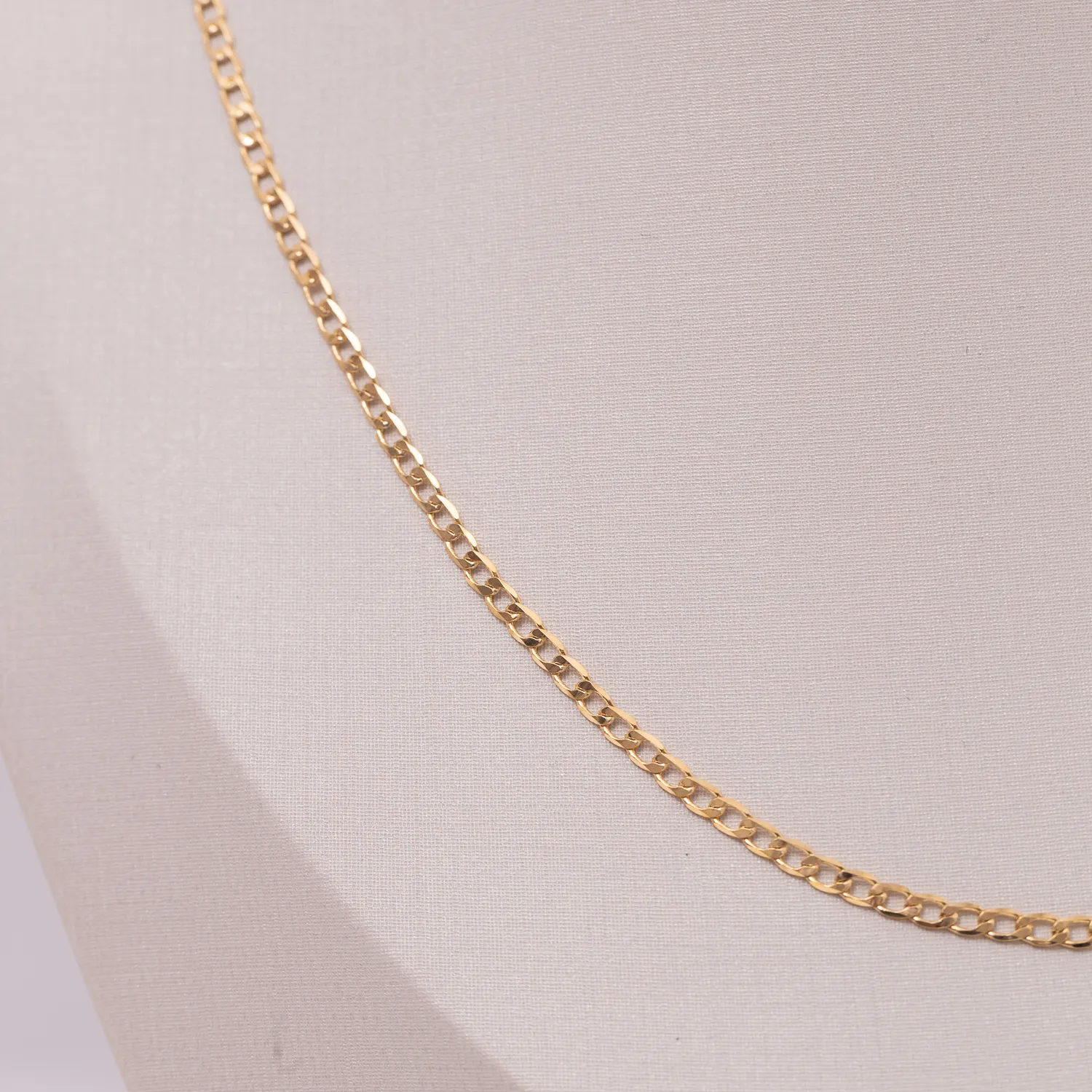COLAR ELOS GRUMET FEMININO LONGO BANHO OURO 18K