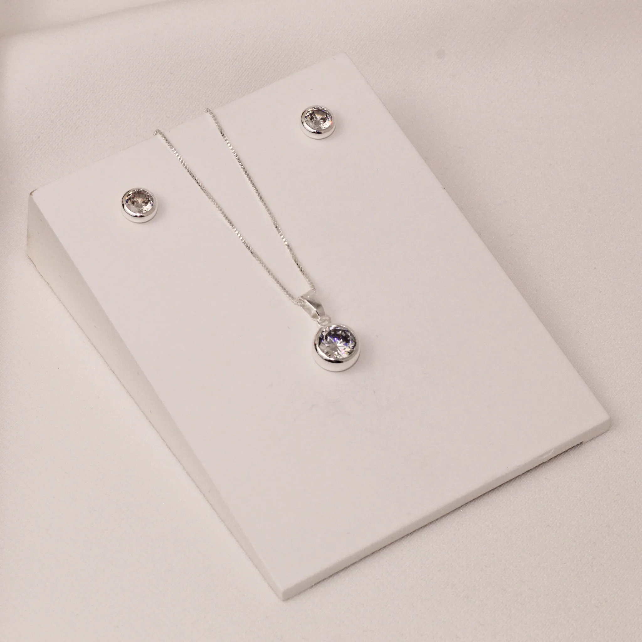 CONJUNTO PONTO DE LUZ M BANHO PRATA