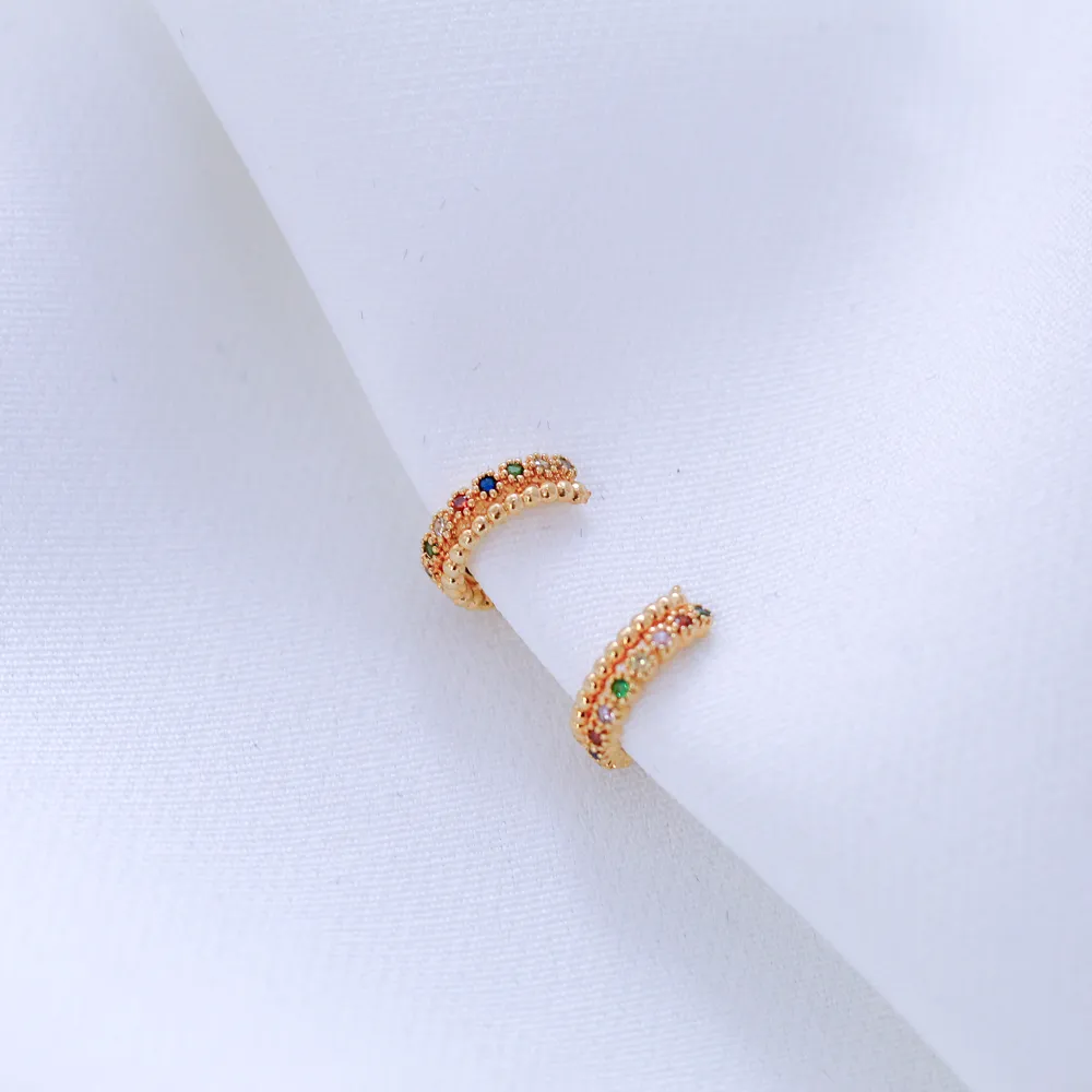 BRINCO PIERCING ZIRCÔNIAS COLORIDAS