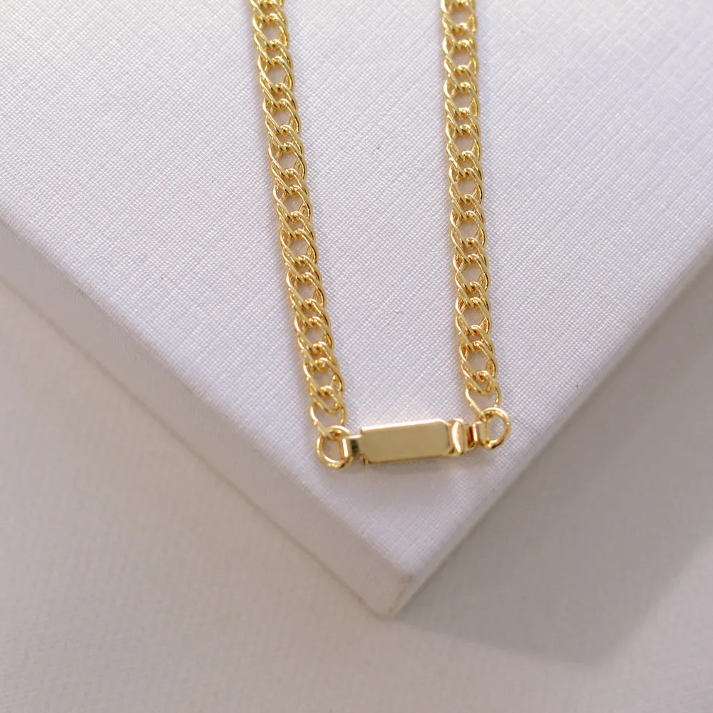 CORRENTE MASCULINA GRUMET BANHO OURO 18K