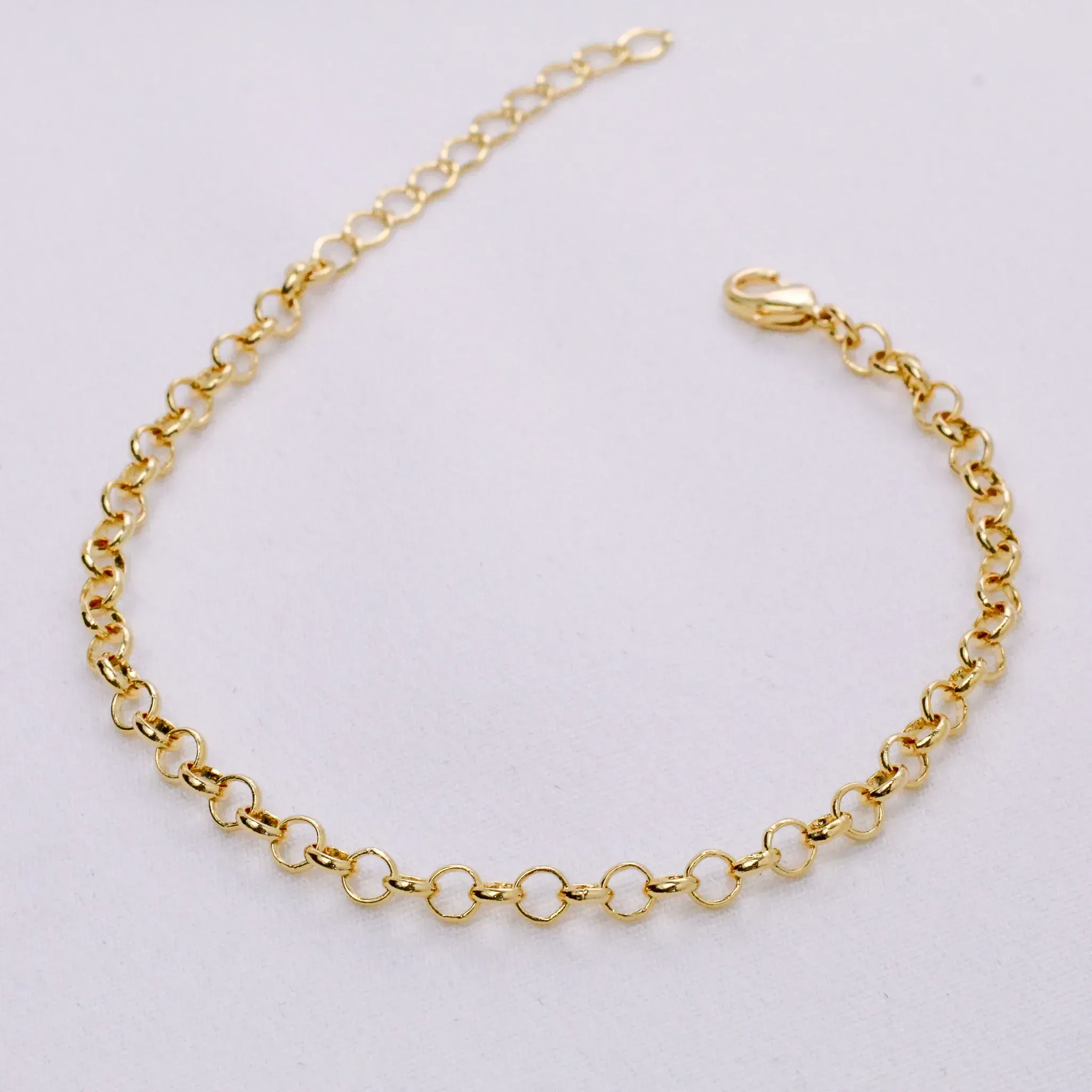 PULSEIRA ELO PORTUGUÊS P 4M.M BANHO OURO 18K