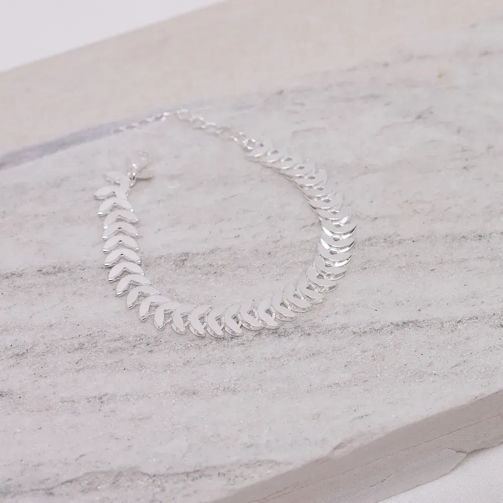 PULSEIRA ESCAMAS BANHO PRATA