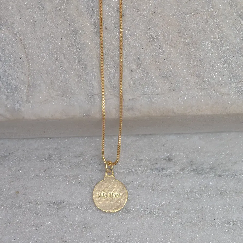 COLAR MEDALHA 10 MANDAMENTOS SORTIDOS BANHO OURO 18K