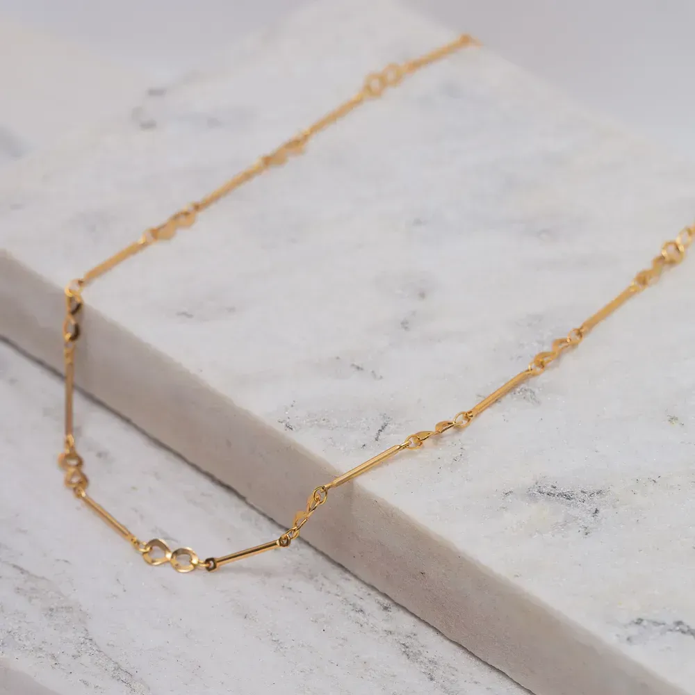 CHOKER INFINITE BANHO OURO 18K