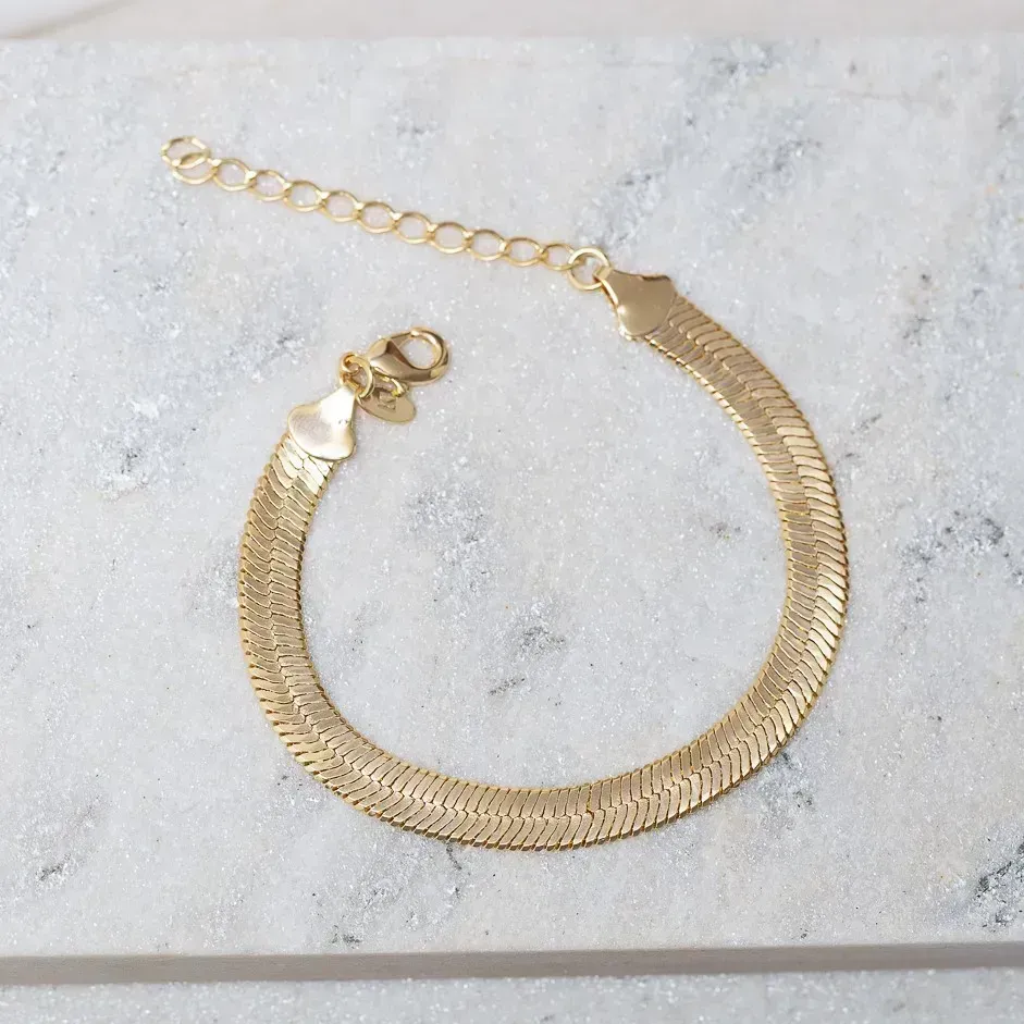 PULSEIRA LAMINADA G BANHO OURO 18K