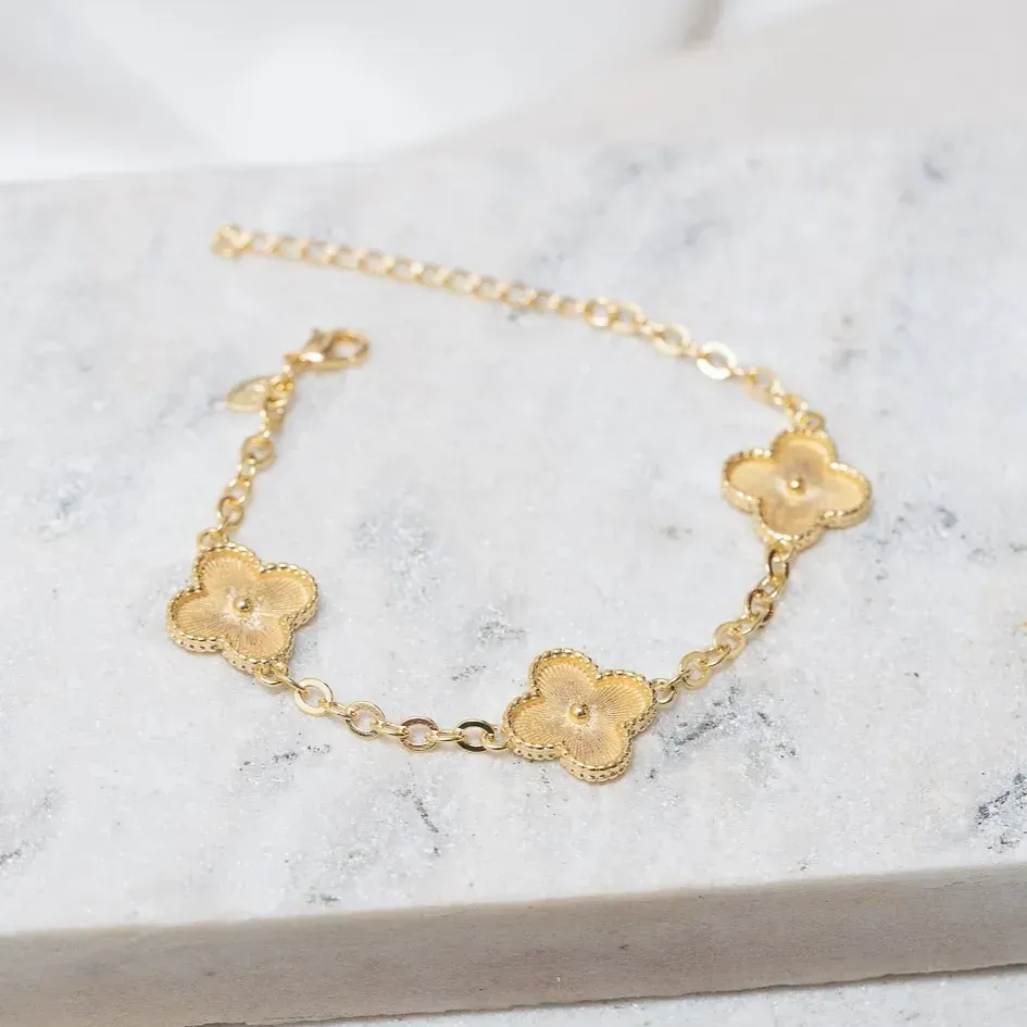 PULSEIRA VIRGINIA FACE DUPLA LISA E RISCADA BANHO  OURO 18K