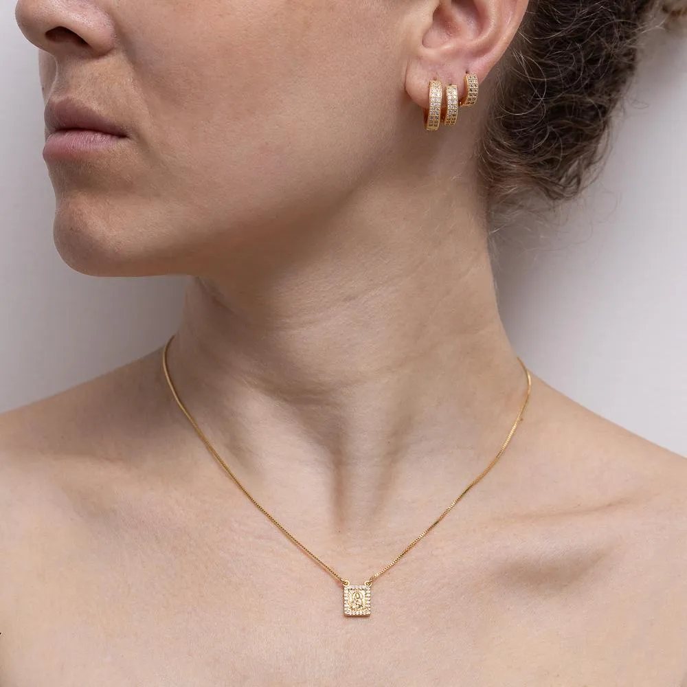 COLAR NOSSA SENHORA BANHO OURO 18K