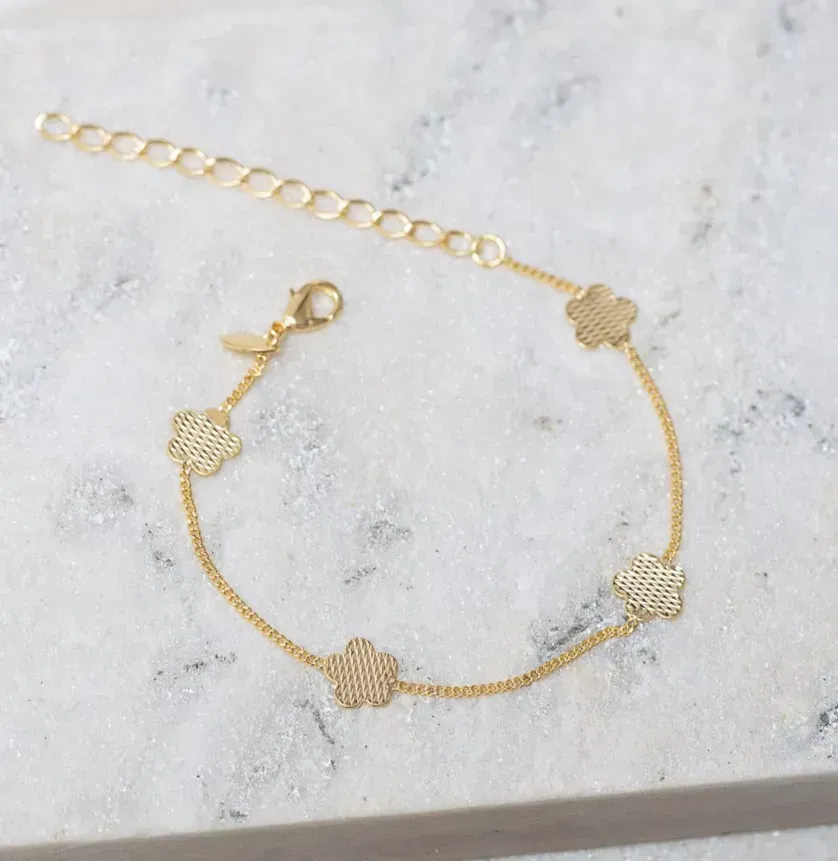 PULSEIRA VIRGINIA LISO BANHO OURO 18K