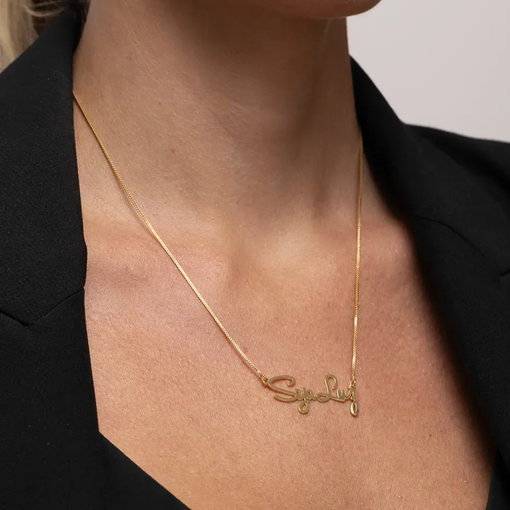 COLAR SEJA LUZ BANHO OURO 18K