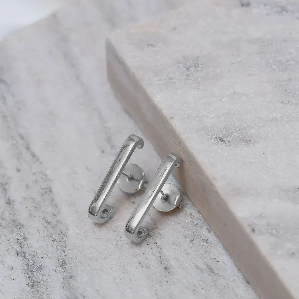 BRINCO EAR CUFF LISO BANHO PRATA