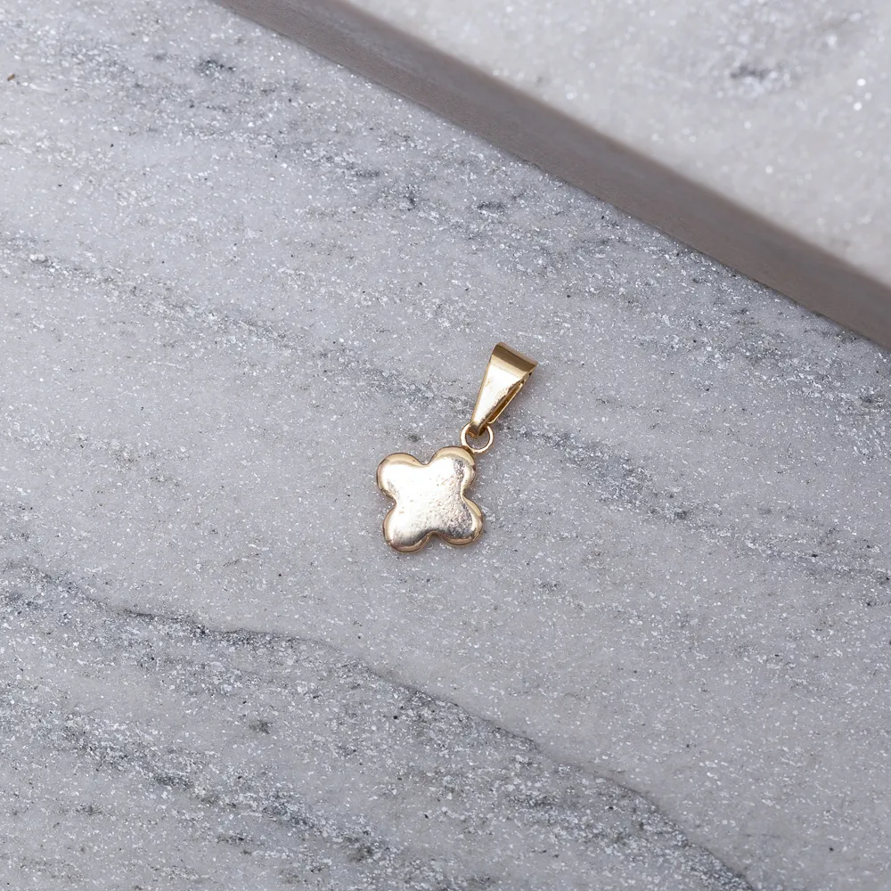 PINGENTE VIRGINIA LISO PP BANHO OURO 18K
