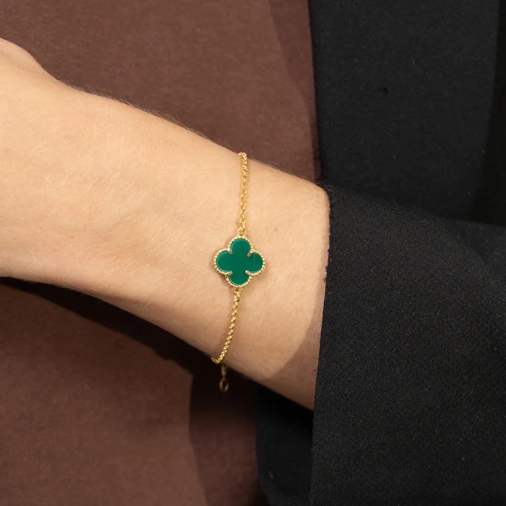 PULSEIRA VIRGINIA VERDE BANHO OURO 18K