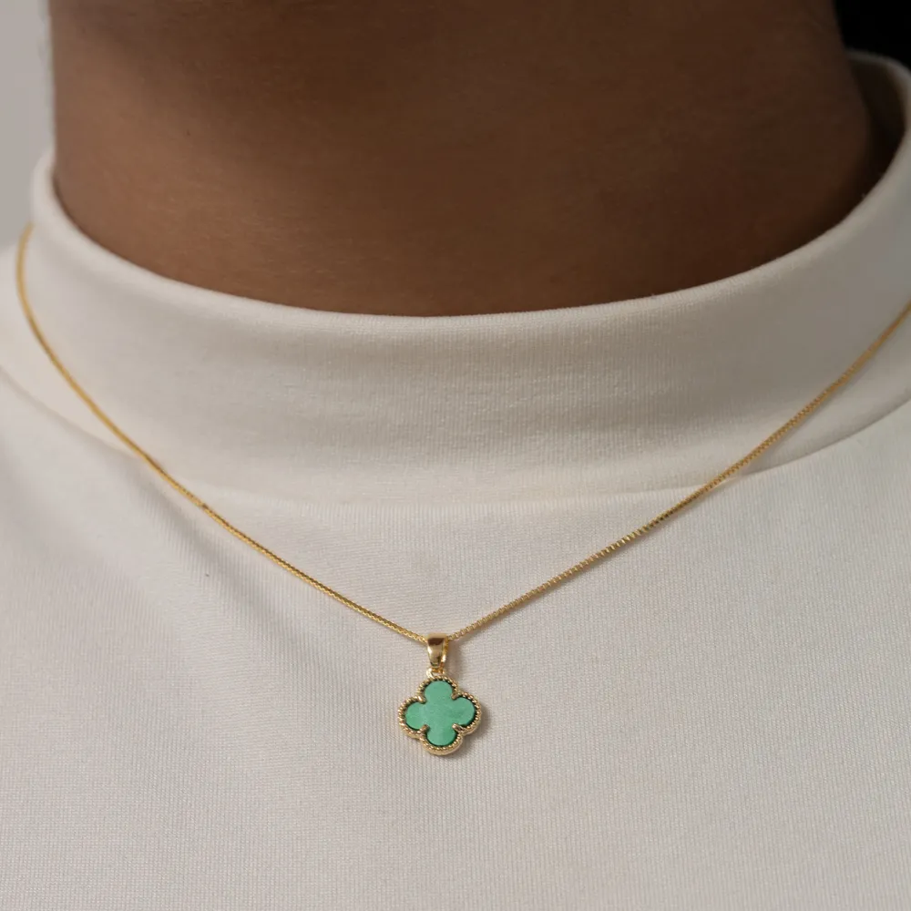 CONJUNTO VIRGINIA VERDE BANHO OURO 18K