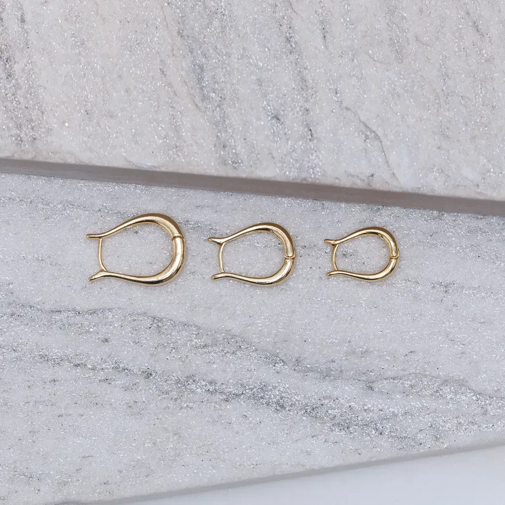 BRINCO ARGOLA HARPA G BANHO OURO 18K