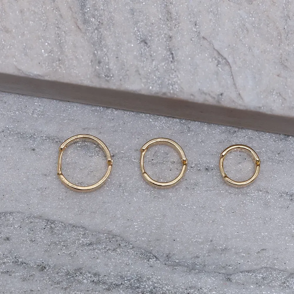 BRINCO ARGOLA M LISA TRIO BANHO OURO 18K