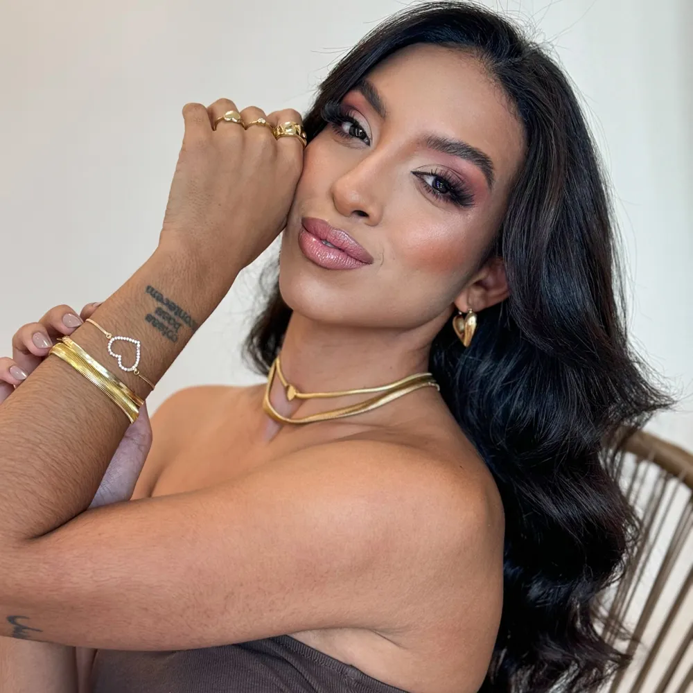 PULSEIRA FIO ALEMÃO GG BANHO OURO 18K