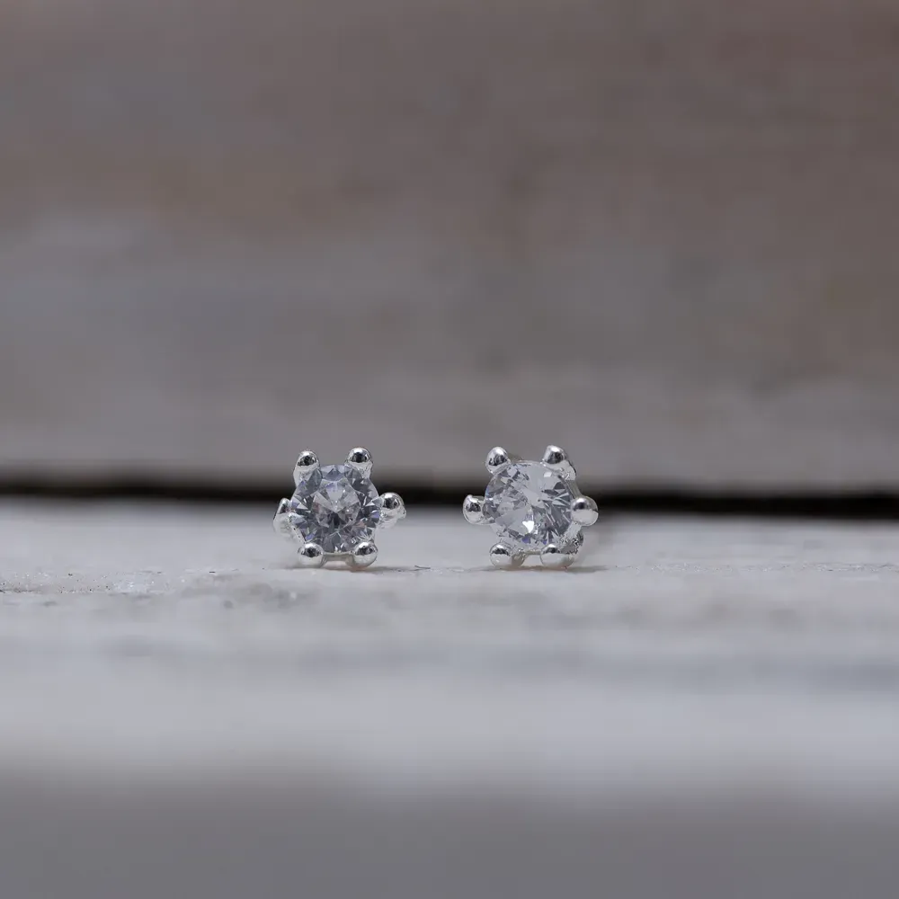 BRINCO PONTO DE LUZ 6 GARRAS BANHO PRATA