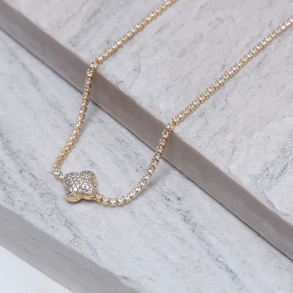 CHOKER RIVIERA VIRGINIA PUFFER BANHO OURO 18K