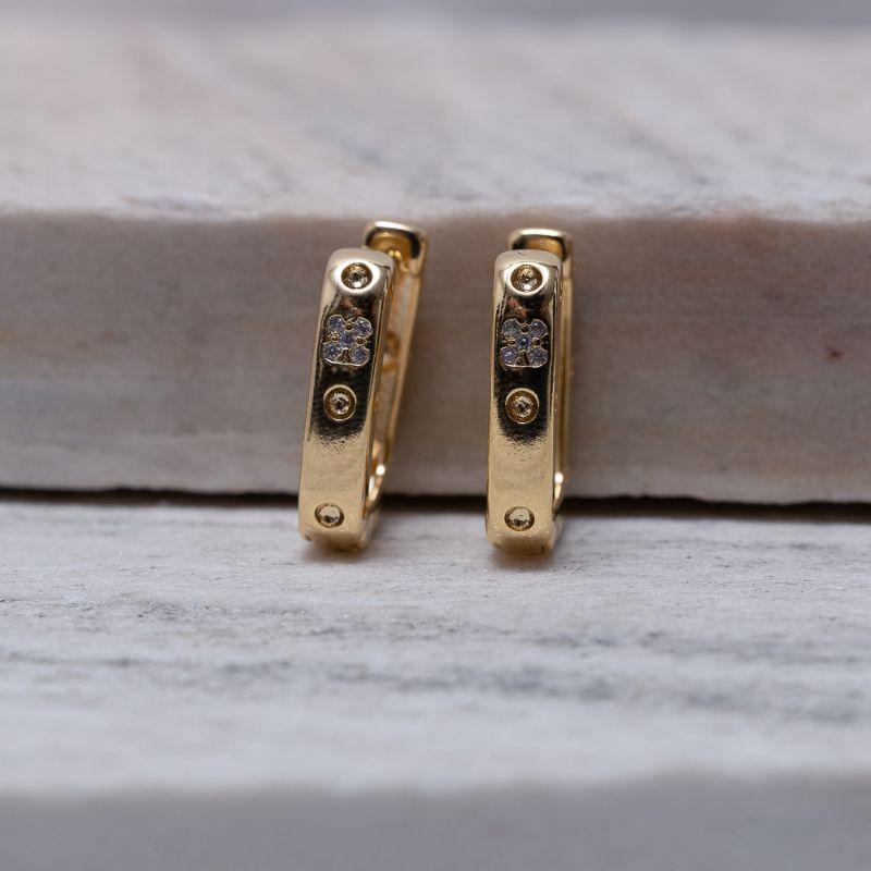BRINCO CARTIER COM CRISTAIS BANHO OURO 18K