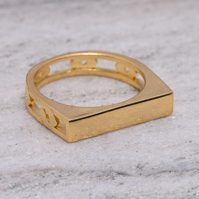 ANEL AMOR DE MÃE BANHO OURO 18K