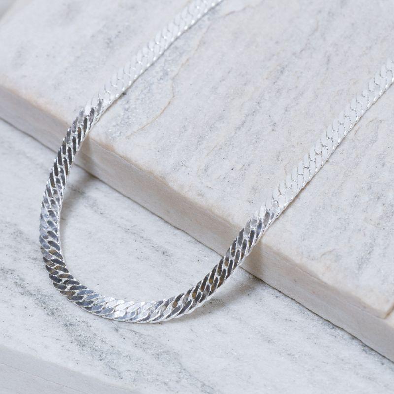 CHOKER ELOS GRUMET ESPELHADO BANHO PRATA