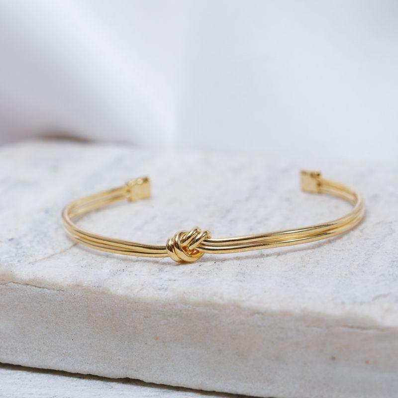 BRACELETE NÓZINHO P BANHO OURO 18K