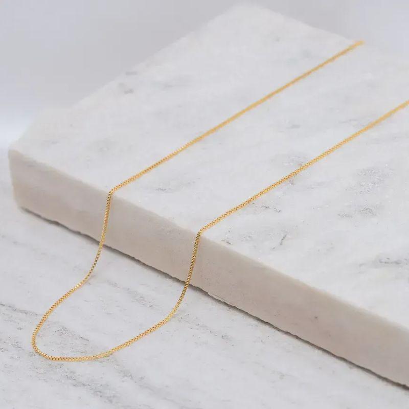 CORRENTE VENEZIANA BANHO OURO 18K