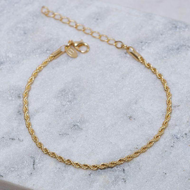 PULSEIRA CABO DE AÇO 2M.M BANHO OURO 18K