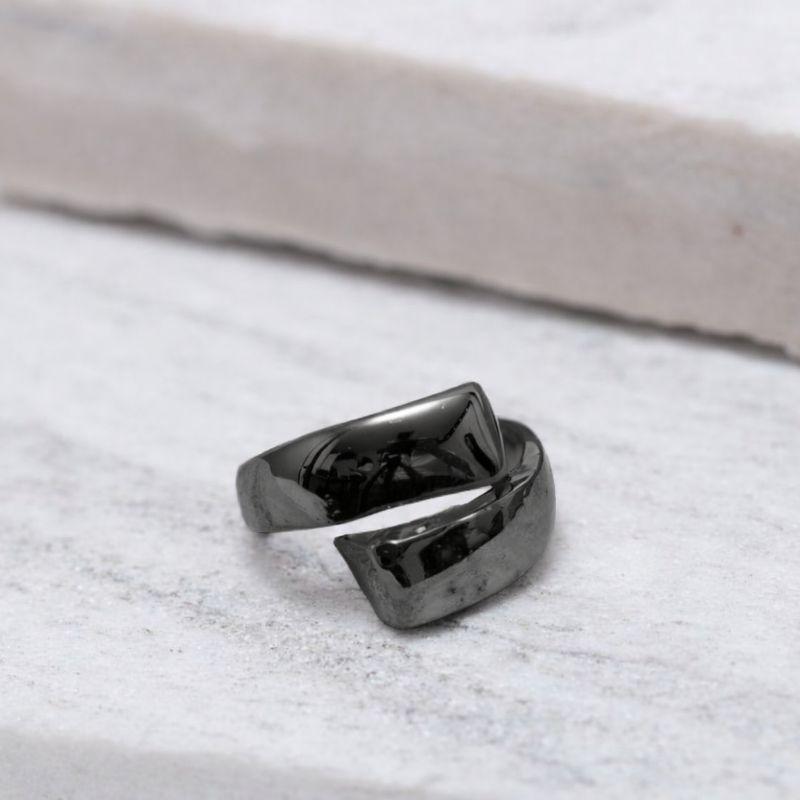 ANEL LISO REGULAGEM M BANHO RÓDIO NEGRO