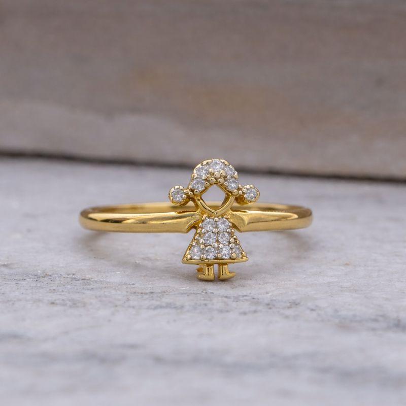 ANEL FILHOS MENINA CRAVEJADO COM RÓDIO BRANCO