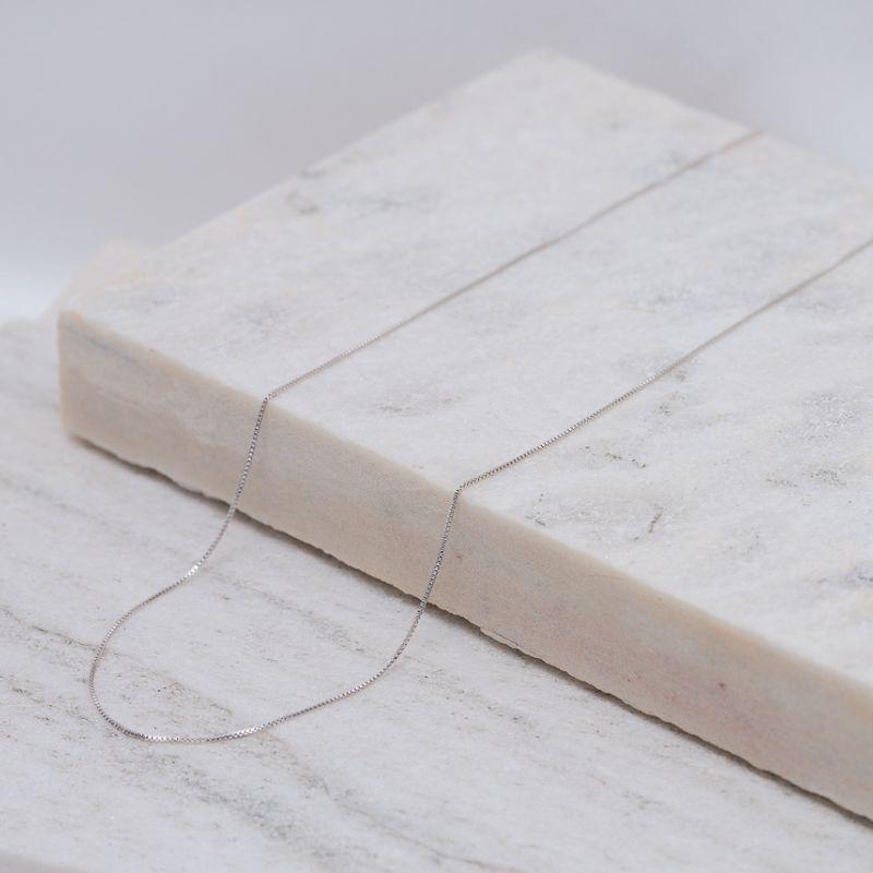 CORRENTE VENEZIANA BANHO RÓDIO BRANCO