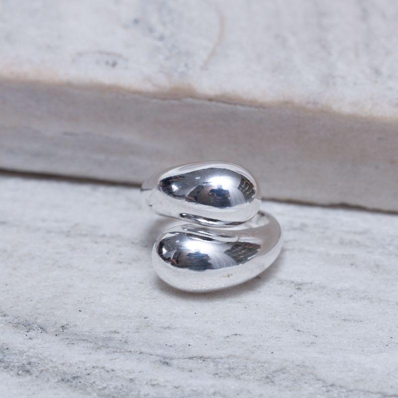 ANEL REDONDO ABAULADO REGULÁVEL BANHO PRATA