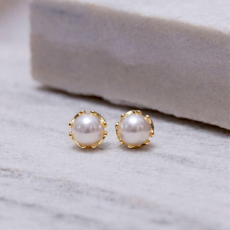 BRINCO PÉROLA M TRIO BANHO OURO 18K