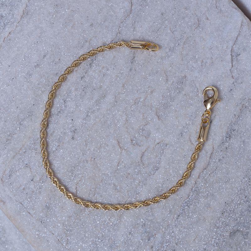 PULSEIRA INFANTIL CABO DE AÇO PP BANHO OURO 18K