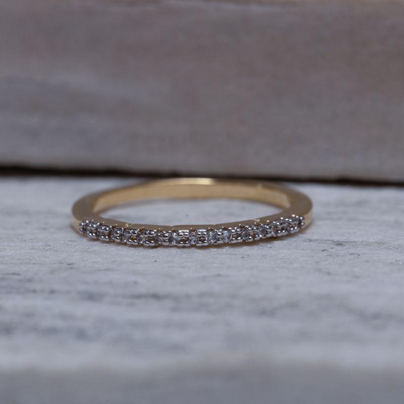 ANEL APARADOR COM CANETA RÓDIO BRANCO BANHO OURO 18K