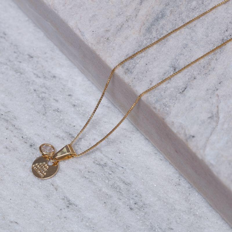 COLAR 10 MANDAMENTOS COM PONTO DE LUZ SORTIDOS BANHO OURO 18K